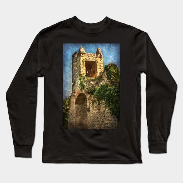 Turret at Wallingford Castle Long Sleeve T-Shirt by IanWL